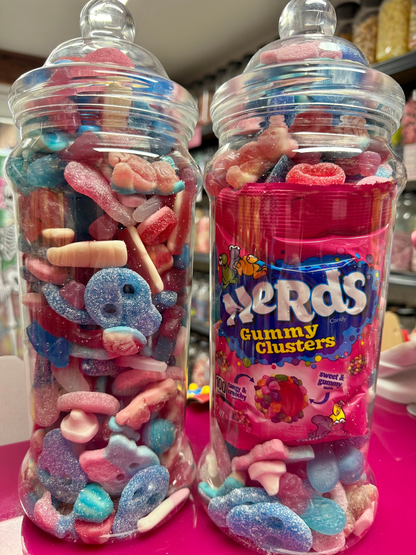 Nerd Gummy Clusters Bag with 1.5KG Sweet Jar