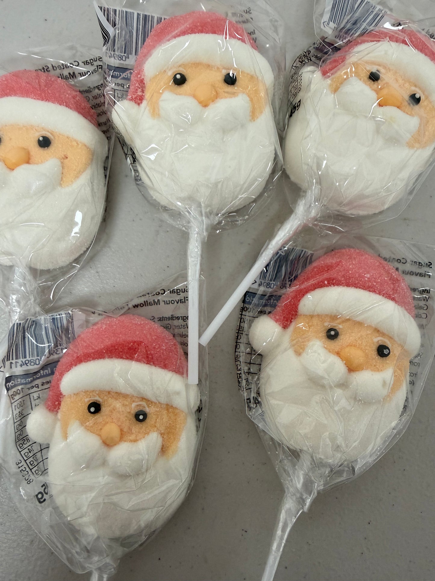 Mallow Santa Lollies