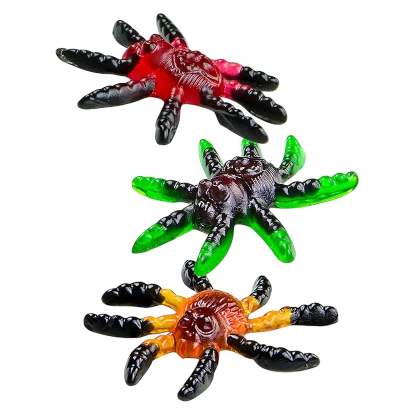 Soft Gummy Colourful Tarantula Spiders (Orange, Green, Red)