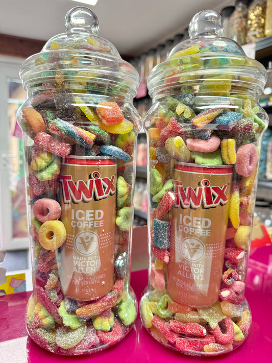 Twix Iced Coffee Can with 1.5KG Sour Sweet Jar