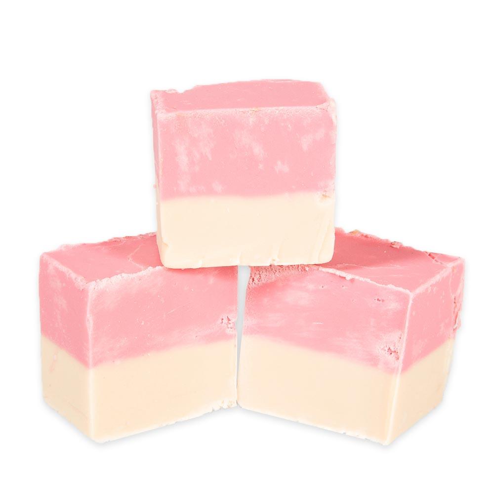 Dairy Free Strawberries and Cream Fudge (Vegan)