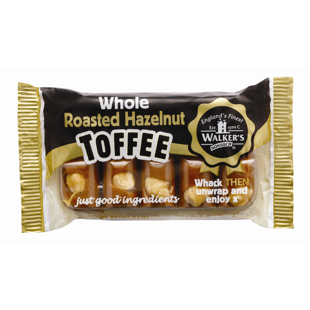 Walker's Hazelnut Toffee Bar 100g