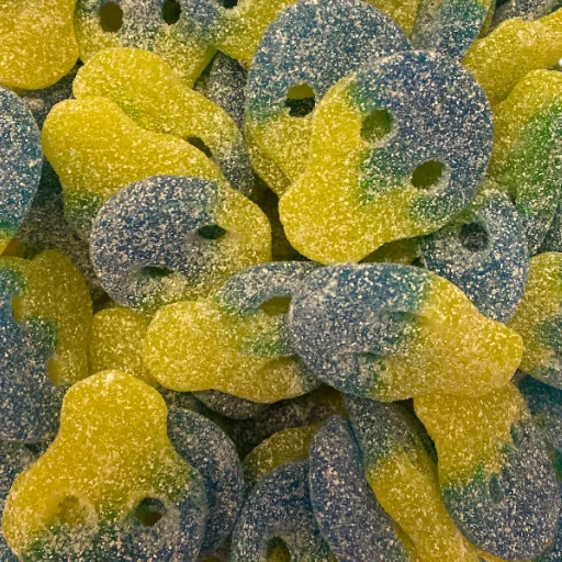 Sour Peach and Lemon Skulls