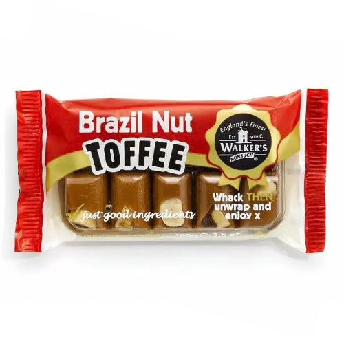 Walker's Brazil Nut Toffee Bar 100g