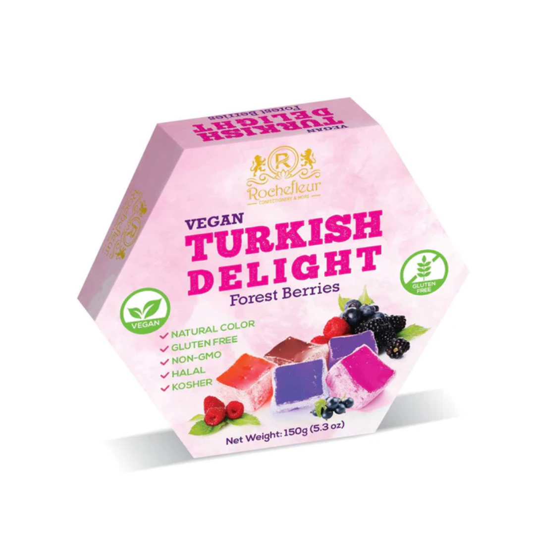 Rochefleur Forest Berries Turkish Delight Gift Box 150g