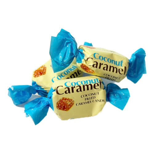Coconut Caramel Chewy Wrapped Toffees