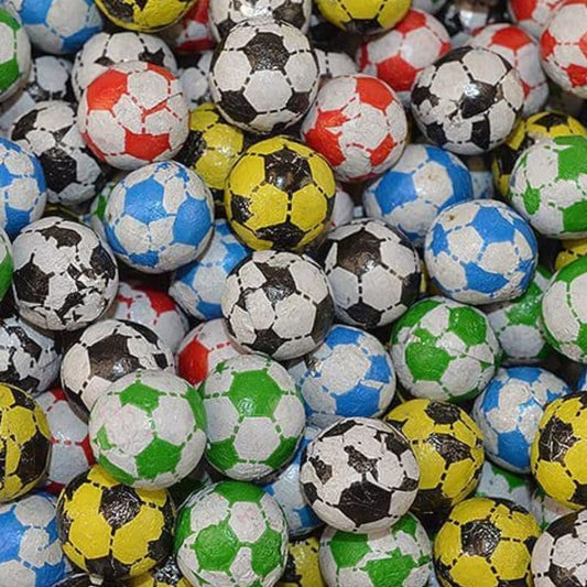 Coloured Chocolate Footballs