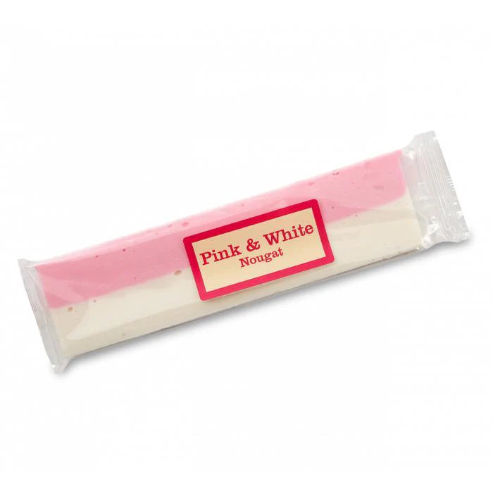 Pink and White Nougat Bar