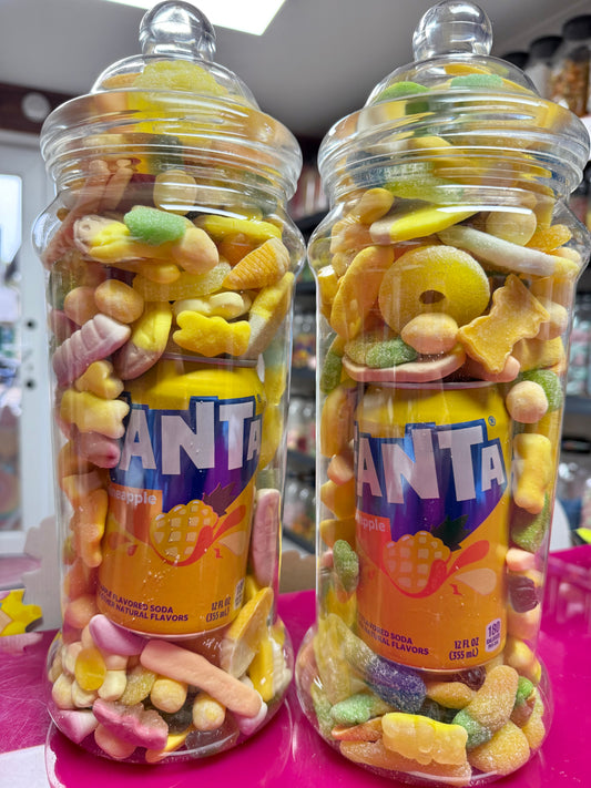 Fanta Pineapple Can with 1.5KG Sweet Jar