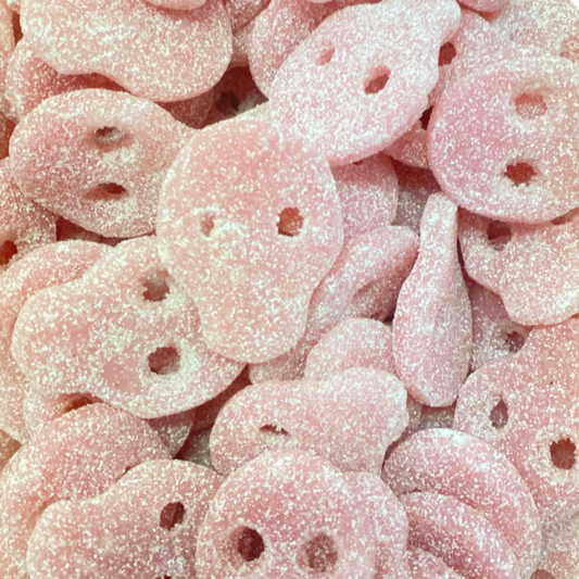 Sour Strawberry and Cream Pink Skulls