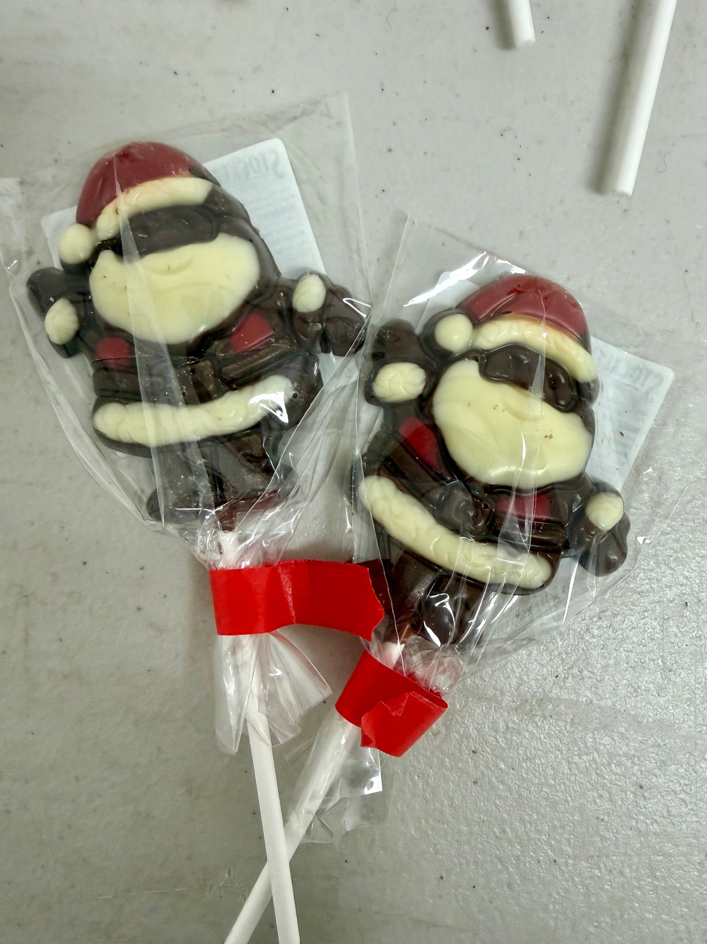 Chocolate Santa Lolly (Broken)