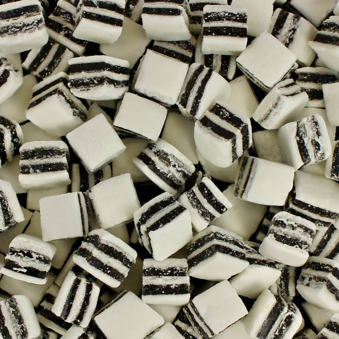 Black and White Liquorice Mints