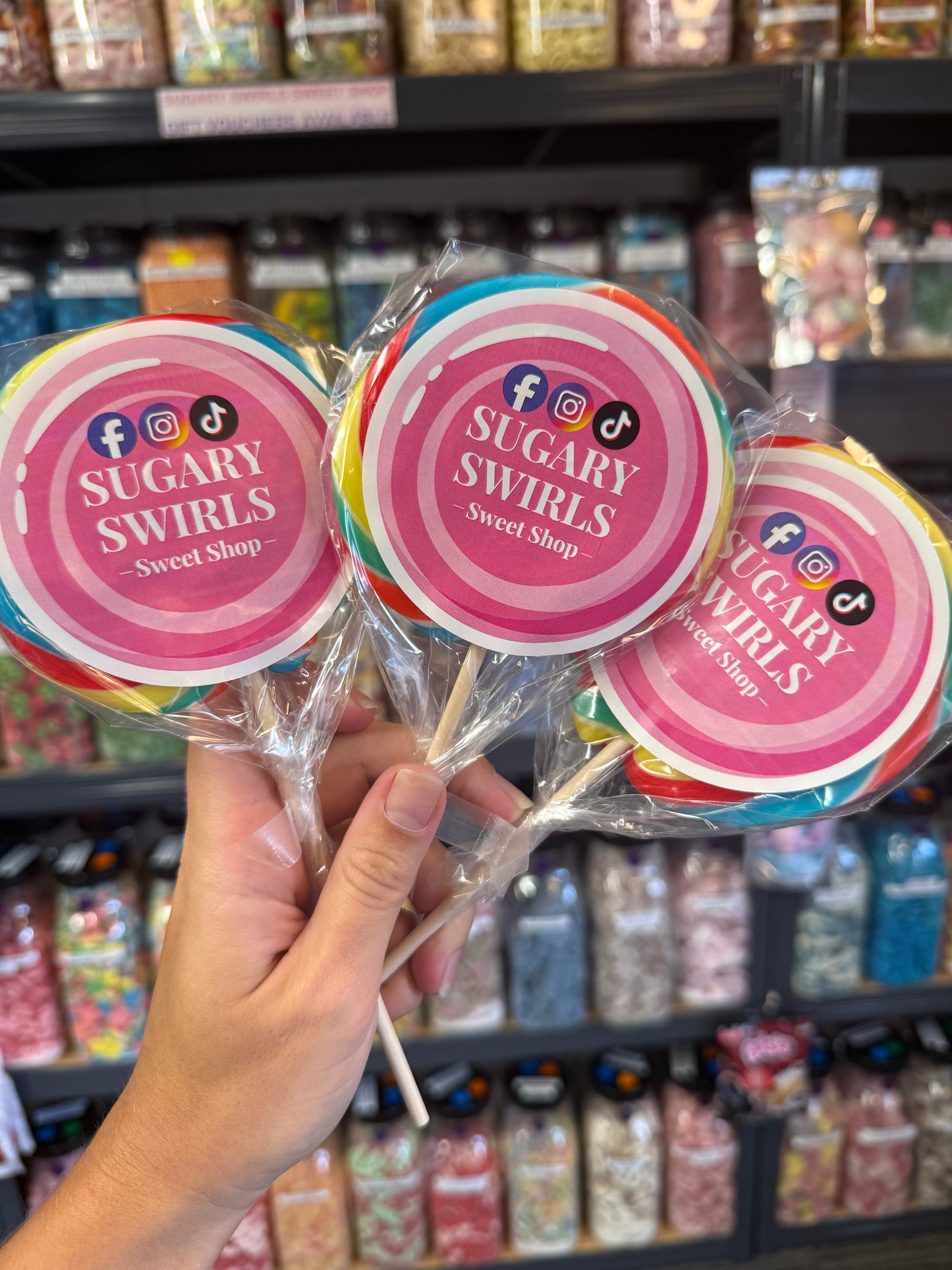 Sugary Swirls Rainbow Lollipop