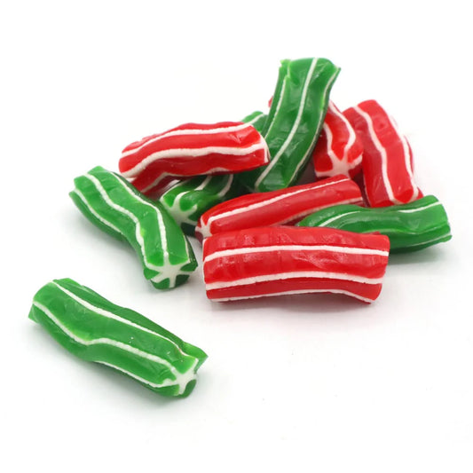 Green and Red Candy Poles