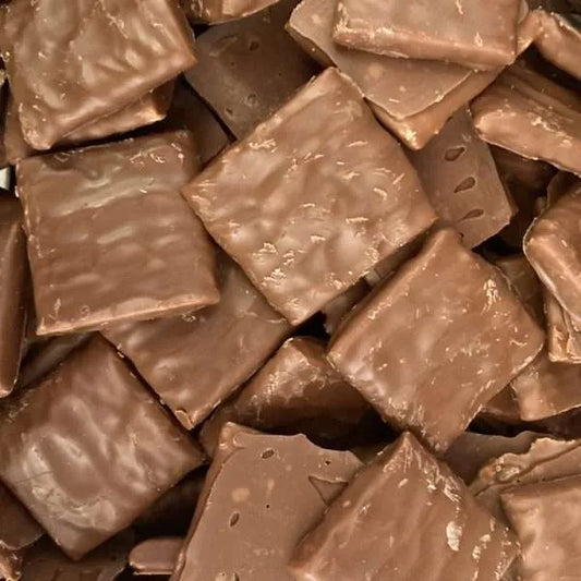 Milk Chocolate Crunchy Caramel and Peanut Squares