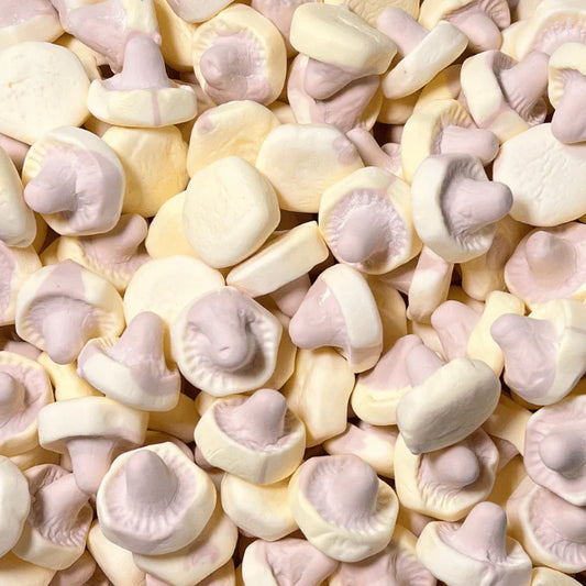 Banana Caramel Foam Mushrooms
