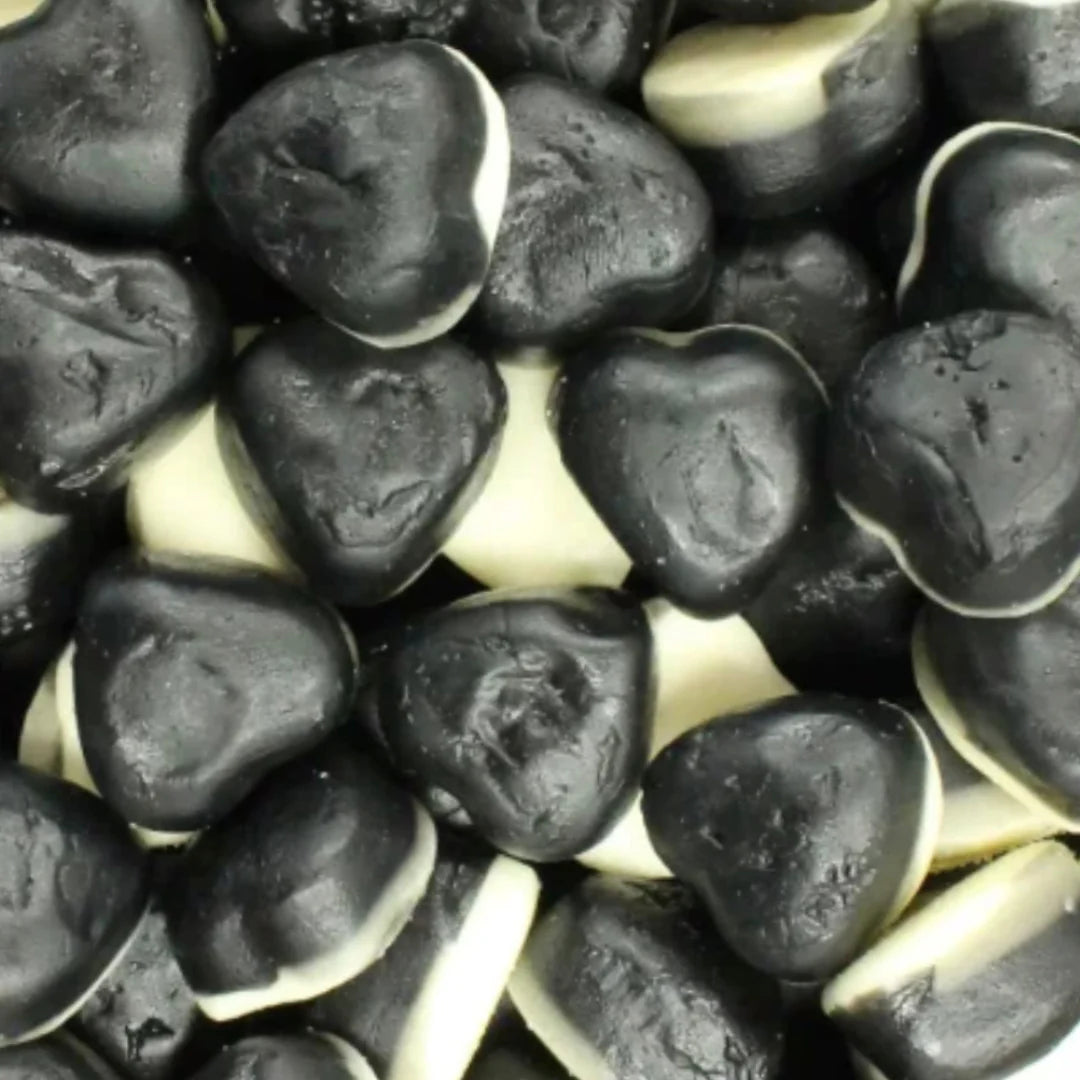 Liquorice Gummy Hearts