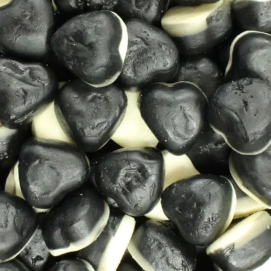 Liquorice Gummy Hearts