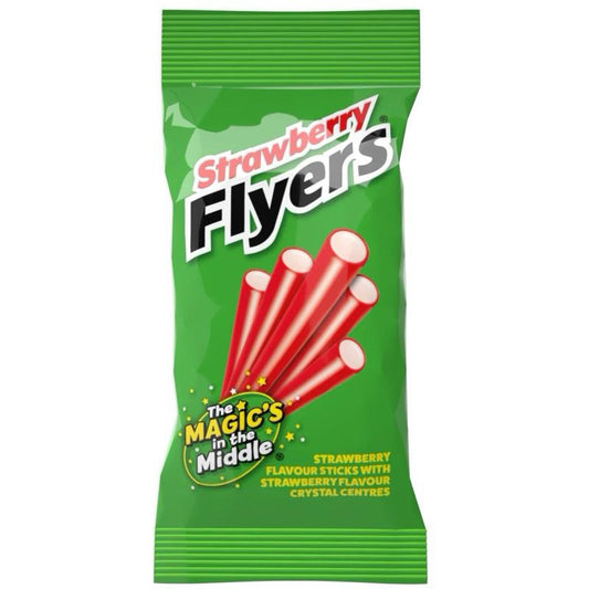 Maxilin Strawberry Liquorice Flyers 75g (Single Packet)