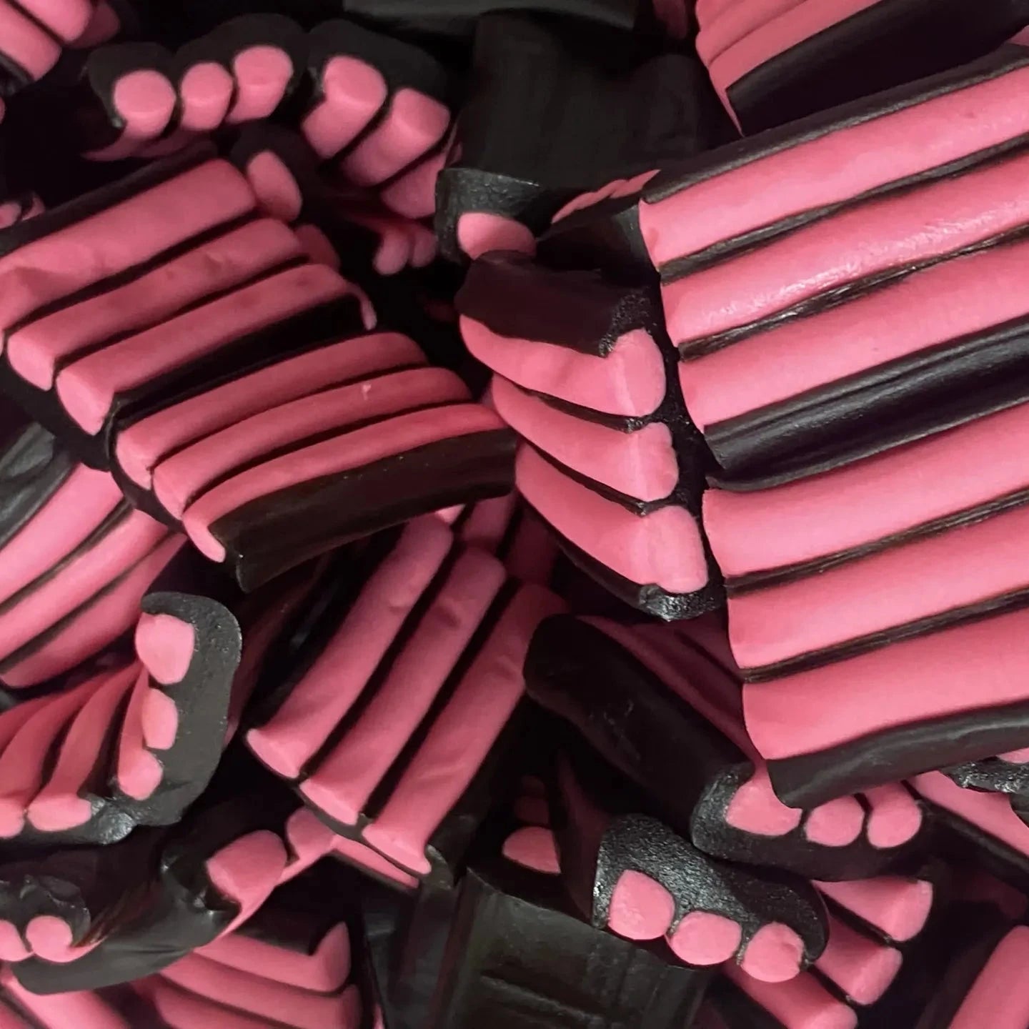 Pink Strawberry Black Liquorice Stripes