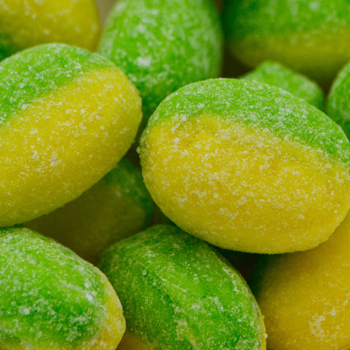 Apple and Custard Hard Boiled Sweet (Green and Yellow)