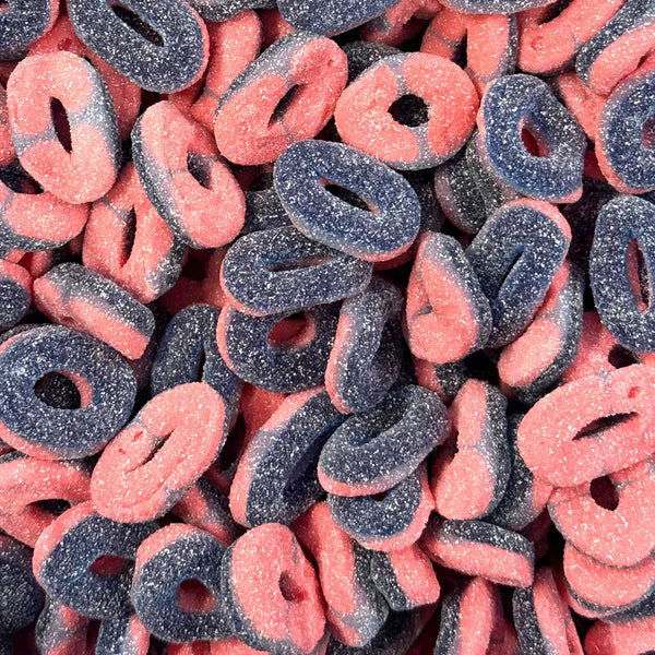 Sour Soft Gummy Blueberry Rings
