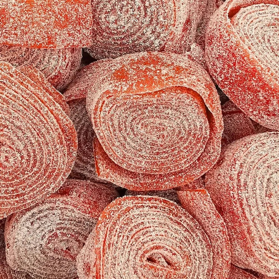 Fizzy Strawberry Belt Rolls