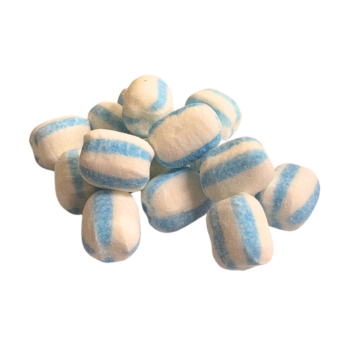Blue and White Stripped Tropical Flavoured Sherbet Puffs