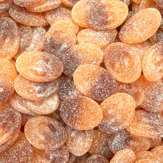Gummy Sour Peach and Cola Ovals