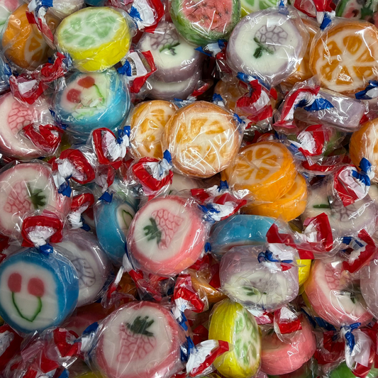 Rock Candy Mixed Fruits Wrapped Hard Boiled Sweet