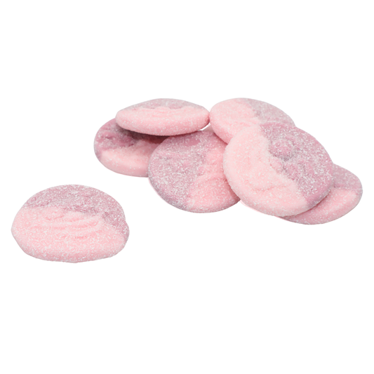 Sour Strawberry and Cherry Flavoured Foam Smileys