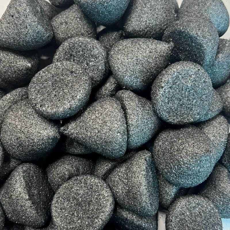 Black Vanilla Sugar Coated Marshmallow Paintballs