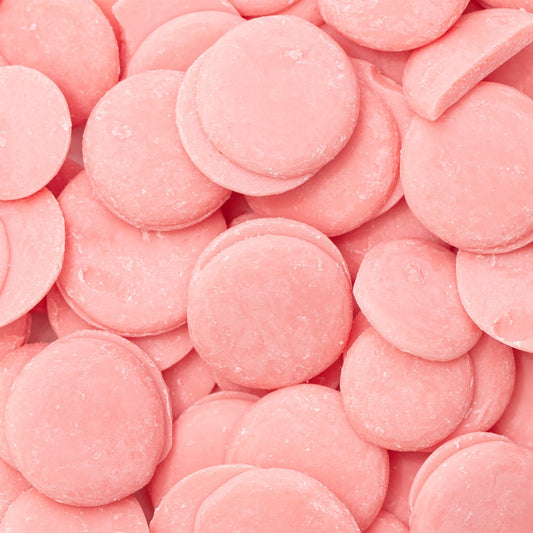 Pink Strawberry Chocolate Drops (Chocolate Buttons)