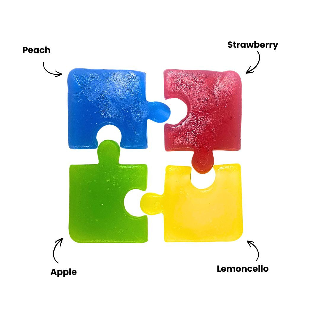 Gummy Jigsaw Puzzle Pieces