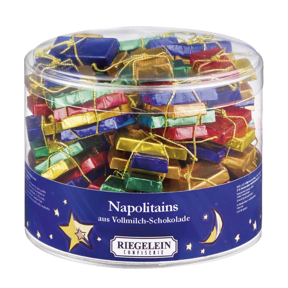 Riegelein Milk Chocolate Napolitains Drum (Approx 22pc)