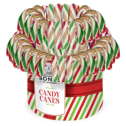 Mint Traditional Candy Canes (Green, Red and White)