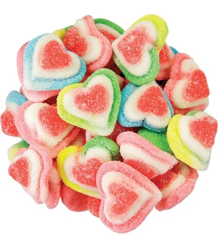 Fizzy Gummy Colourful Triple Hearts