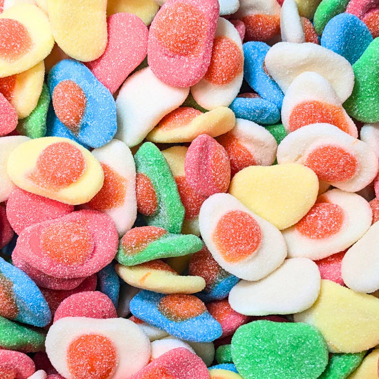 Fizzy Gummy Coloured Fried Eggs