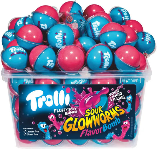 3D Jelly Filled Gummy Pink and Blue Bubblegum Flavour Bombz (Sold Individually)