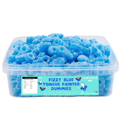 Candycrave Fizzy Blue Tongue Painting Dummies Tub 600g