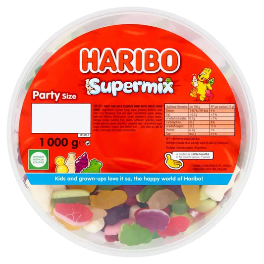 Haribo Supermix Tub 1KG