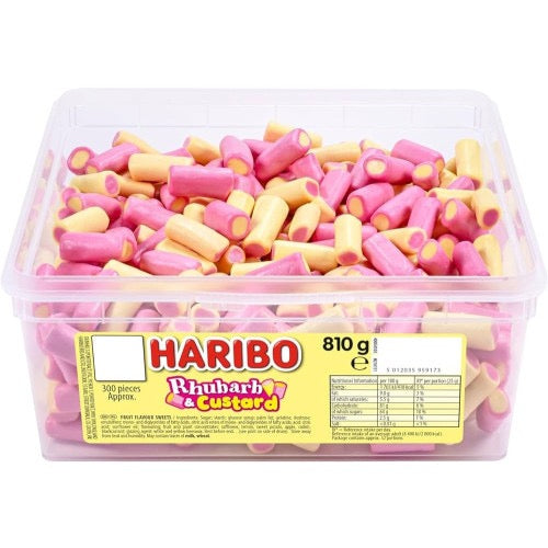 Haribo Rhubarb and Custard Tub 810g