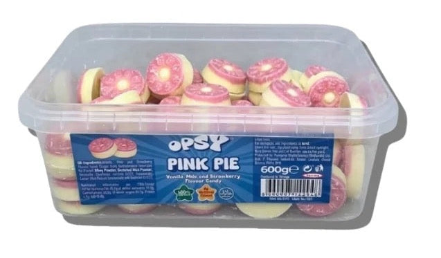 Opsy Pink & White Pies 600g Tub