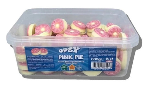 Opsy Pink & White Pies 600g Tub