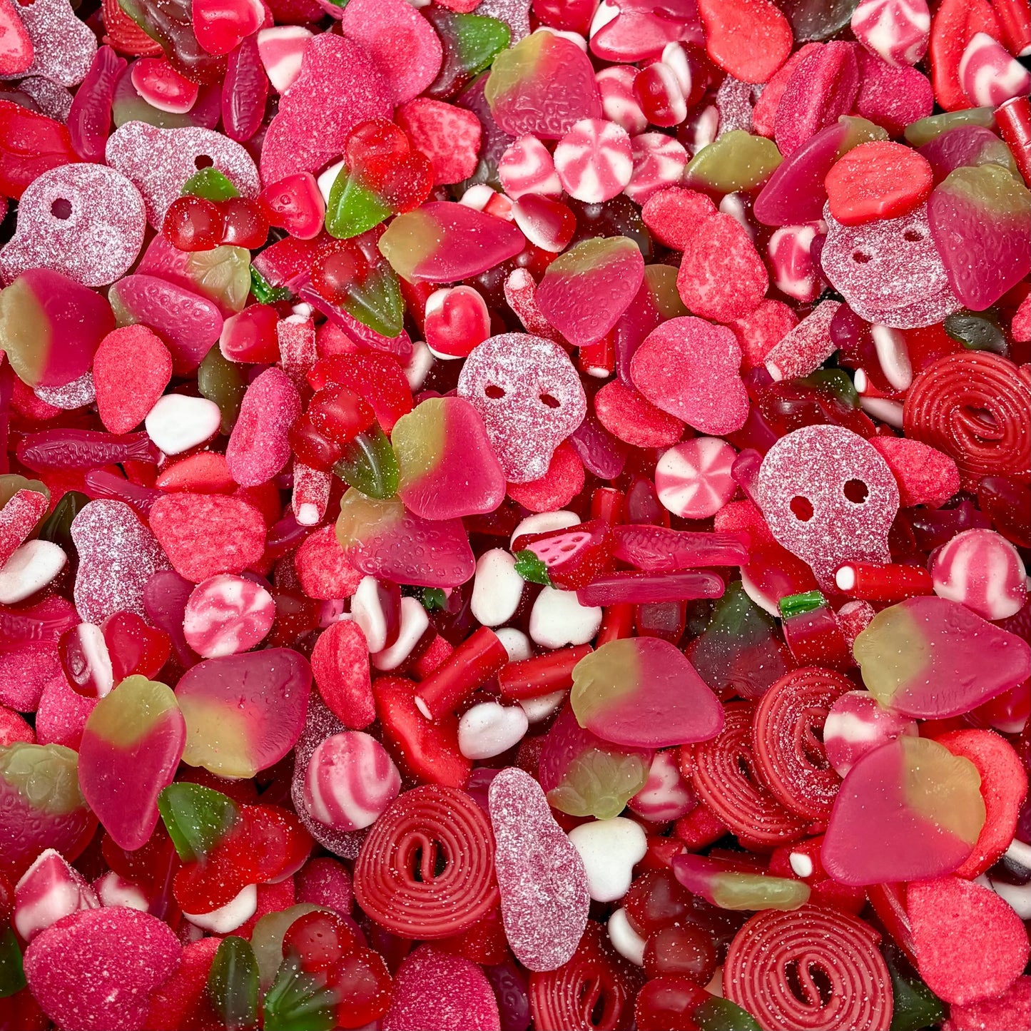 Strawberry Sweet Mix (Jelly,  Fizzy and Chocolate)