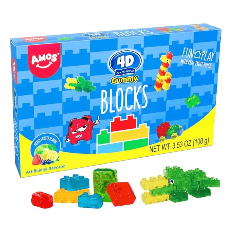 Amos 4D Gummy Building Blocks 100g