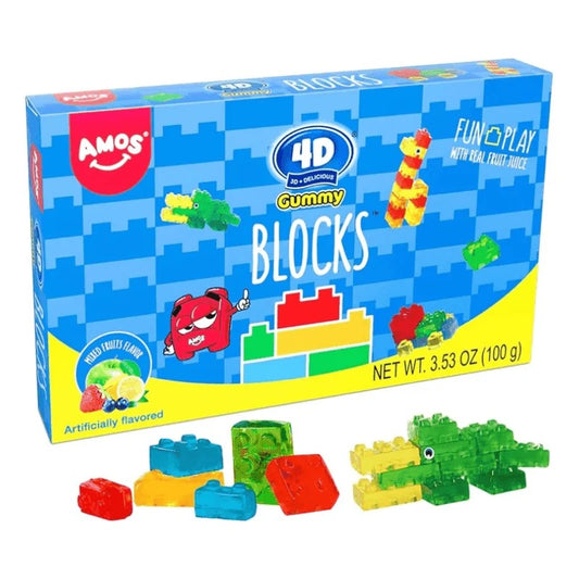 Amos 4D Gummy Building Blocks 100g