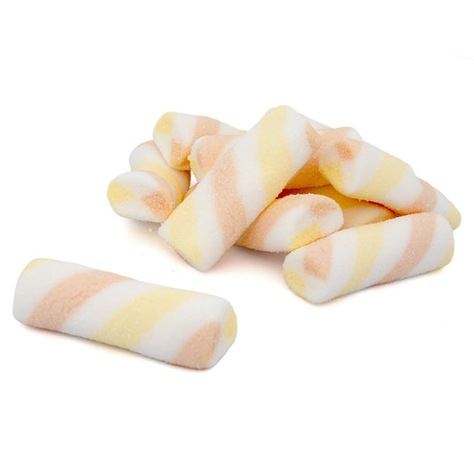 Peach Swirl Sour Marshmallows